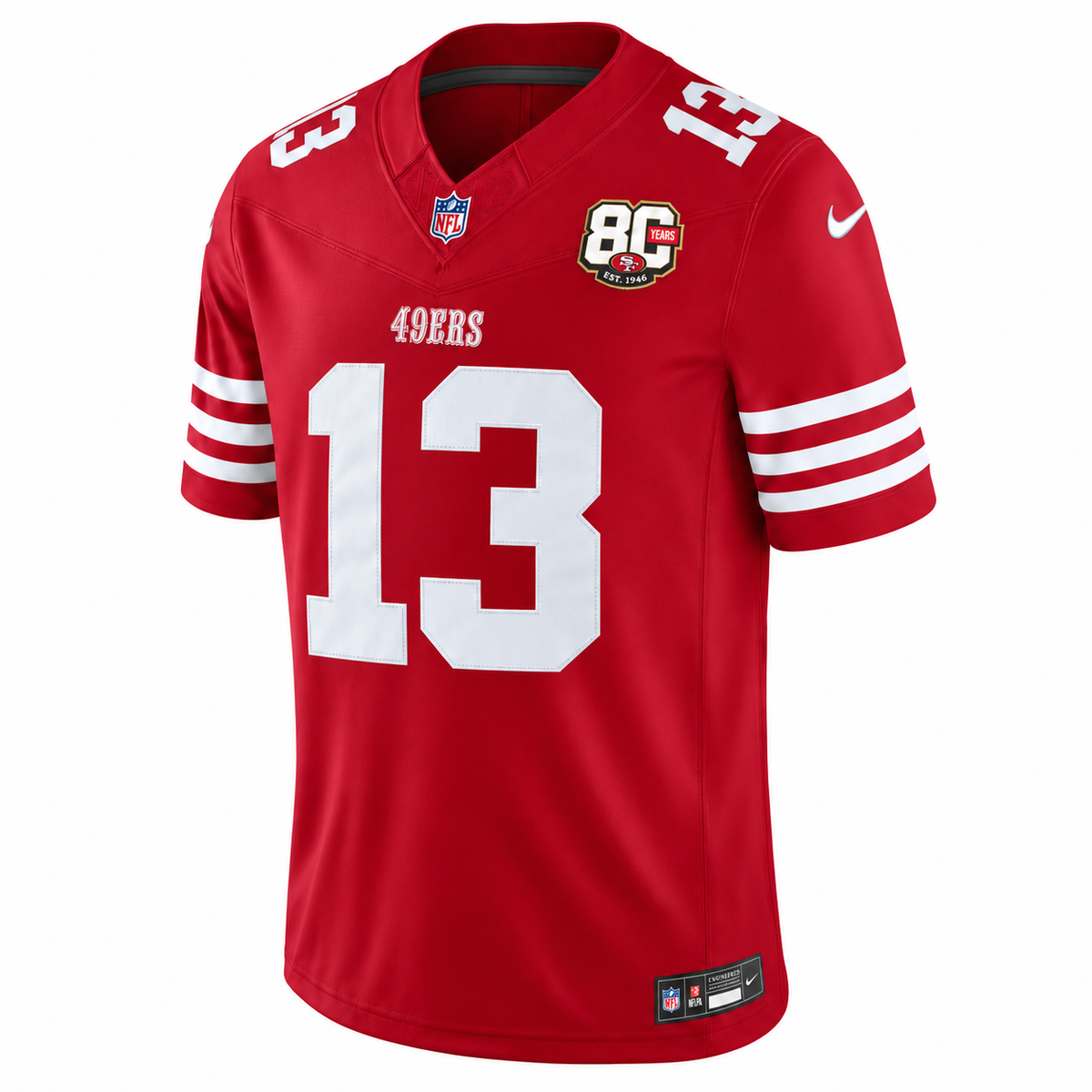 Men's Brock Purdy #13 San Francisco 49ers Team Vapor F.U.S.E. Stitched Limited Jersey