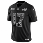 Men’s Josh Allen #17 Buffalo Bills 2026 Salute to Service Stitched Limited Jersey – Black