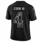 Men’s James Cook III #4 Buffalo Bills 2026 Salute to Service Stitched Limited Jersey – Black