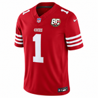 Men's Deebo Samuel Sr. #1 San Francisco 49ers Team Vapor F.U.S.E. Stitched Limited Jersey