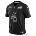 Men’s James Cook III #4 Buffalo Bills 2026 Salute to Service Stitched Limited Jersey – Black
