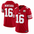 Men's Joe Montana #16 San Francisco 49ers Team Vapor F.U.S.E. Stitched Limited Jersey