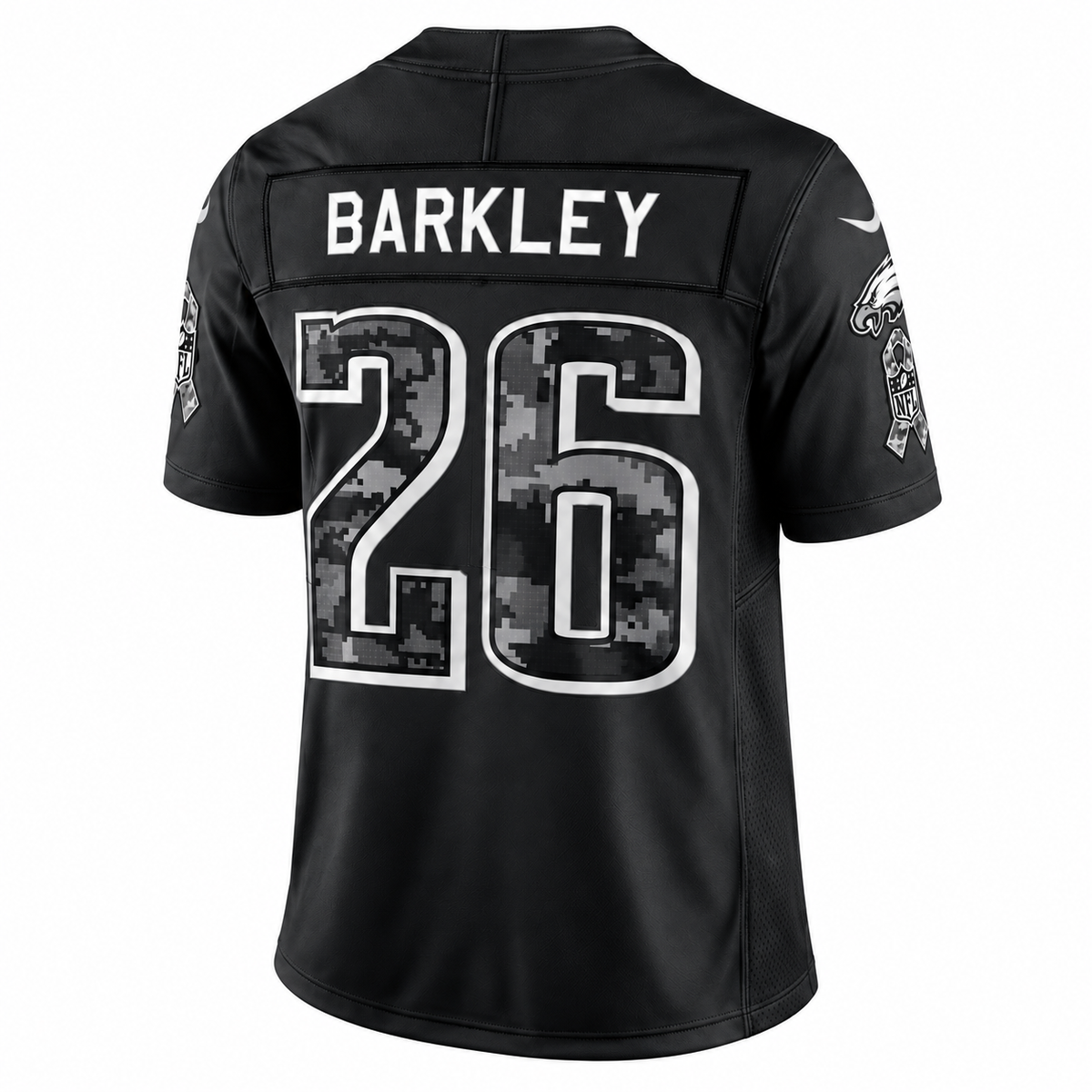 Men’s Saquon Barkley #26 Philadelphia Eagles Salute to Service Football Fan Jersey – Black