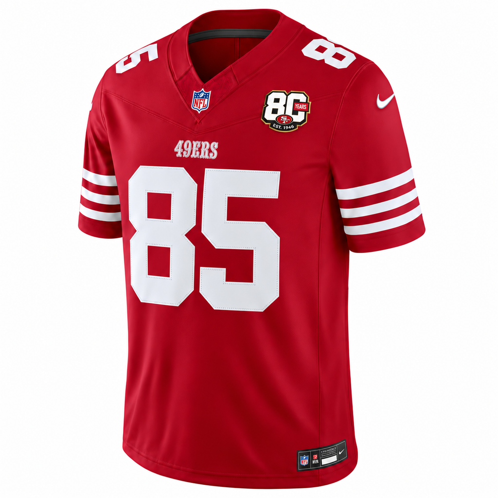 Men's George Kittle #85 San Francisco 49ers Team Vapor F.U.S.E. Stitched Limited Jersey