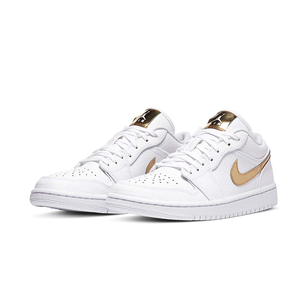 Air Jordan 1 Retro Low WMNS 'White Metallic Gold'