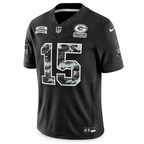Men's Bart Starr Green Bay Packers 2026 Salute to Service Stitched Limited Jersey - Black