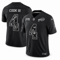 Men’s James Cook III #4 Buffalo Bills 2026 Salute to Service Stitched Limited Jersey – Black
