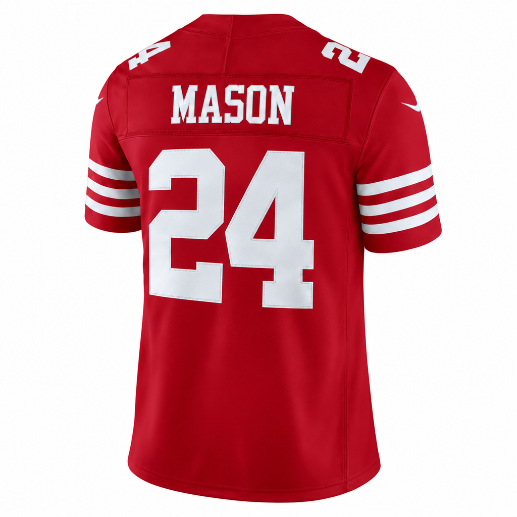 Men's Jordan Mason San Francisco 49ers Team Vapor F.U.S.E. Stitched Limited Jersey