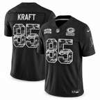 Men's Tucker Kraft Green Bay Packers 2026 Salute to Service Stitched Limited Jersey - Black