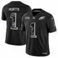 Men’s Jalen Hurts #1 Philadelphia Eagles Salute to Service Football Fan Jersey – Black
