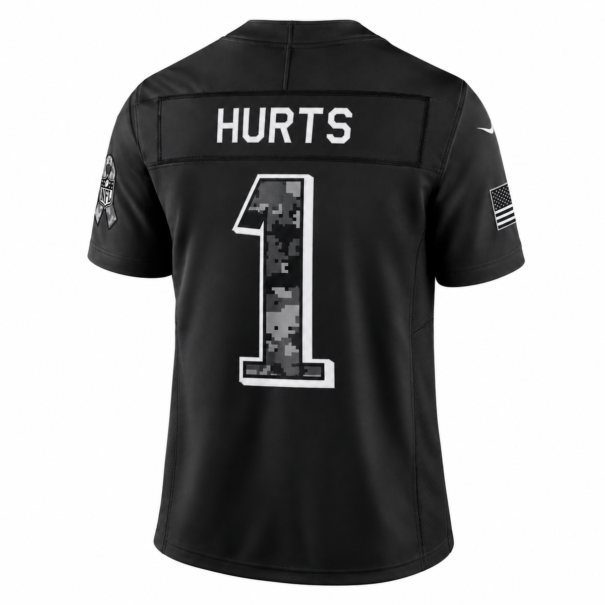 Men’s Jalen Hurts #1 Philadelphia Eagles Salute to Service Football Fan Jersey – Black