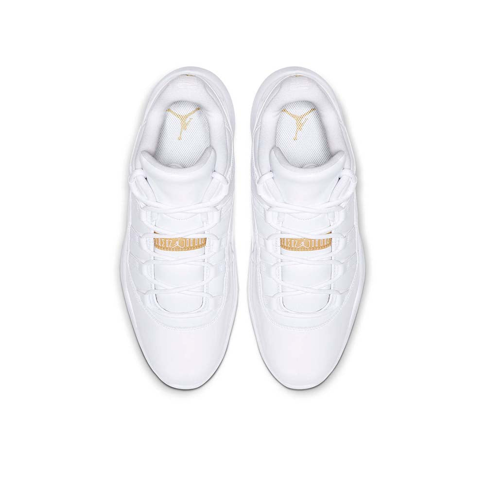Air Jordan 11 Low Golf 'White Metallic Gold'