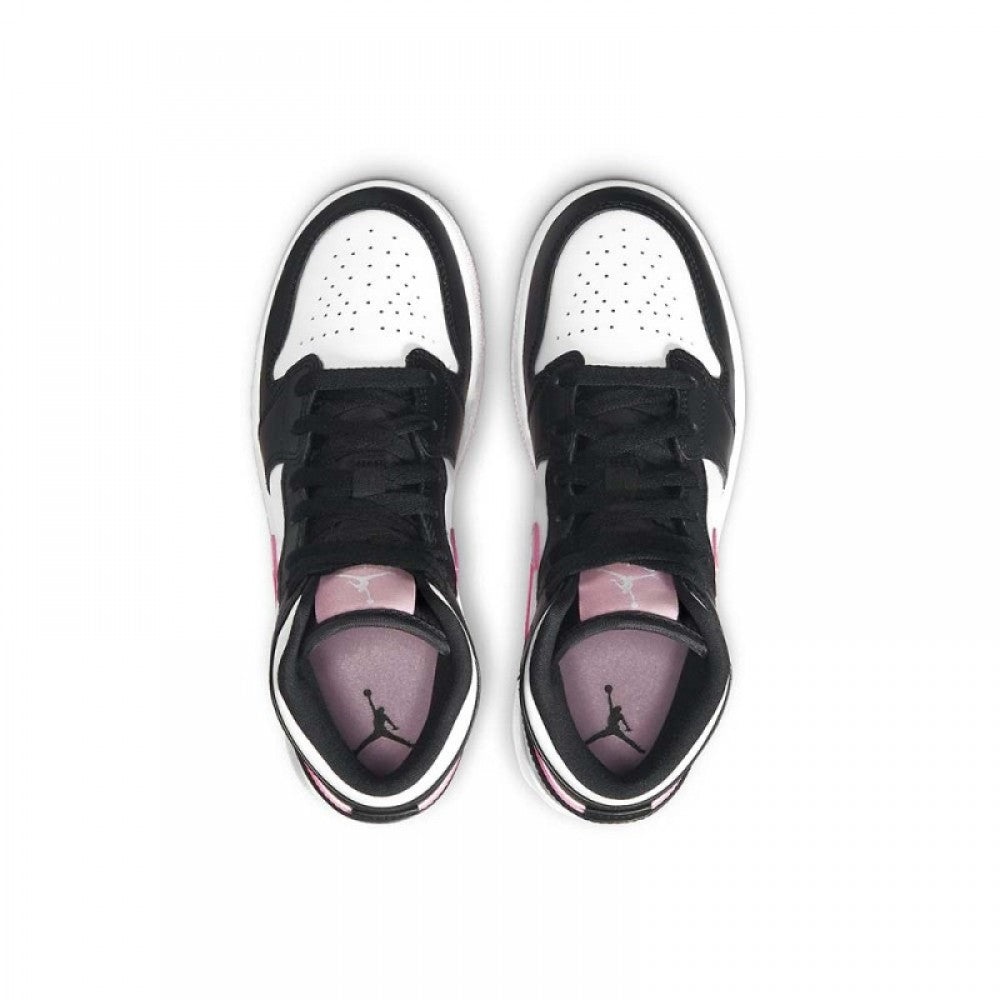 AIR JORDAN 1 MID GS 'WHITE LIGHT ARCTIC PINK'