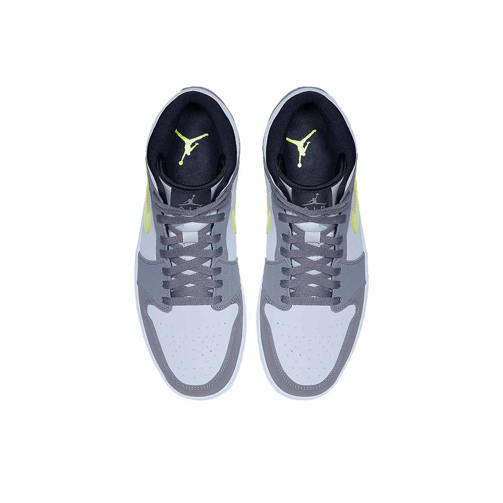 Jordan Air Jordan 1 Mid 'Grey Volt'
