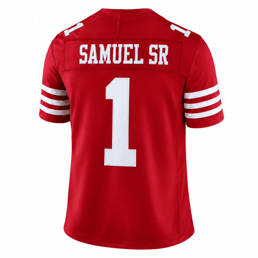 Men's Deebo Samuel Sr. #1 San Francisco 49ers Team Vapor F.U.S.E. Stitched Limited Jersey