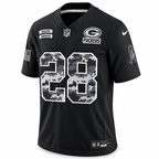 Men's Trey Smack Green Bay Packers 2026 Salute to Service Stitched Limited Jersey - Black