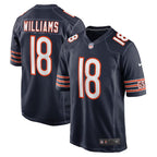 Chicago Bears Home Game Jersey - Navy - Caleb Williams - Mens