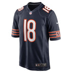 Chicago Bears Home Game Jersey - Navy - Caleb Williams - Mens