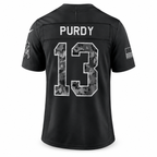 Men’s Brock Purdy #13 San Francisco 49ers 2026 Salute to Service Stitched Limited Jersey – Black