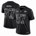 Men’s Nick Bosa #97 San Francisco 49ers 2026 Salute to Service Stitched Limited Jersey – Black