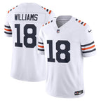 Men's Caleb Williams White Chicago Bears Alternate Vapor F.U.S.E. Stitched Limited Jersey