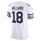 Men's Caleb Williams White Chicago Bears Alternate Vapor F.U.S.E. Stitched Limited Jersey