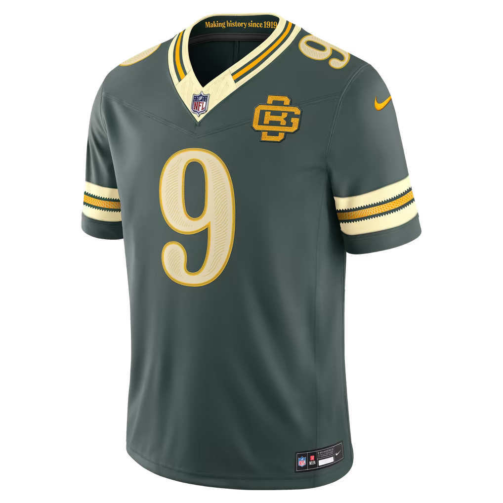 Men's Christian Watson Green Bay Packers 2026 Rivalries Collection Stitched Limited Jersey - Green