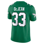 Men's Philadelphia Eagles Cooper DeJean Kelly Green Alternate Vapor F.U.S.E. Stitched Limited Jersey