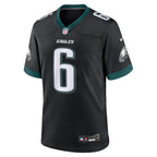 Men's DeVonta Smith Black Philadelphia Eagles Alternate Game Jersey