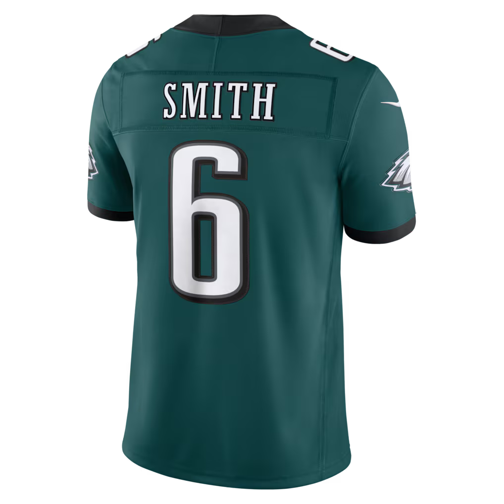 Men's Philadelphia Eagles DeVonta Smith Midnight Green Team Vapor F.U.S.E. Stitched Limited Jersey
