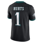 Men's Philadelphia Eagles Jalen Hurts Black Alternate Vapor F.U.S.E. Stitched Limited Jersey