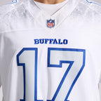 Men's Josh Allen White Buffalo Bills Rivalries Collection Stitched Limited Jersey