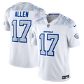 Men's Josh Allen White Buffalo Bills Rivalries Collection Stitched Limited Jersey