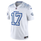Men's Josh Allen White Buffalo Bills Rivalries Collection Stitched Limited Jersey