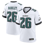 Men's Philadelphia Eagles Saquon Barkley White Game Jersey