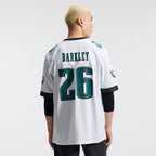 Men's Philadelphia Eagles Saquon Barkley White Game Jersey