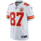 Men's Kansas City Chiefs Travis Kelce White Vapor Untouchable Limited Player Jersey
