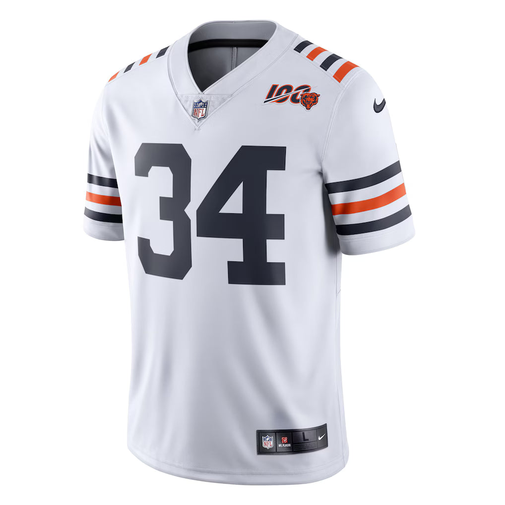 Men's Chicago Bears Walter Payton White 2019 100th Season Alternate Classic Retired Player Limited Jersey