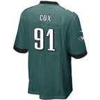 Mens Philadelphia Eagles Fletcher Cox Midnight Green Team Game Jersey