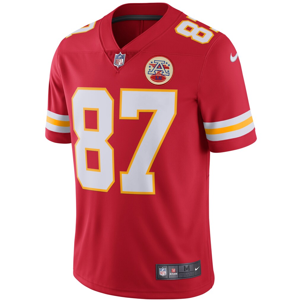 Kansas City Chiefs Travis Kelce Red Limited Player Jersey - Men's